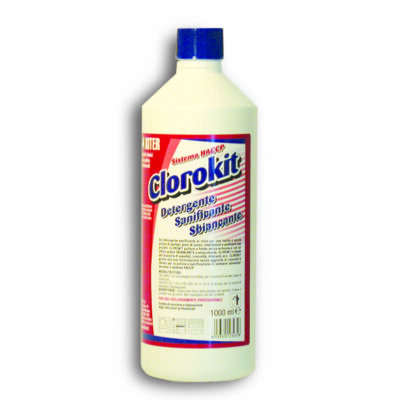 CLOROKIT - DETERGENTE IGIENIZZANTE A BASE CLORO ATTIVO AD ELEVATA AZIONE PULENTE E SMACCHIANTE - HACCP