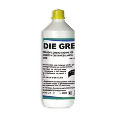 DIE GRES 1 LT - DETERGENTE DI MANUTENZIONE PER PAVIMENTI IN GRES PORCELLANATO LUCIDO