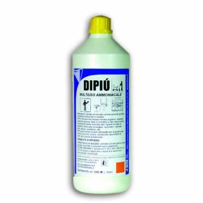 DIPIU' - DETERGENTE MULTIUSO AL LEMON-AMMONIO CONCENTRATO AD ELEVATO POTERE SEQUESTRANTE
