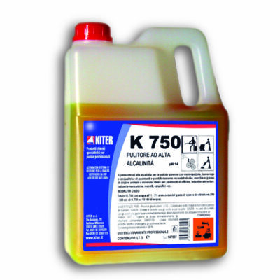 K 750 - SGRASSANTE AD ALTA ALCALINITA' PER SCIOGLIERE ACCUMULI DI GRASSO DI ORIGINE ANIMALE, VEGETALE O MINERALE - HACCP