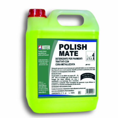 POLISH MATE LT 5 - DETERGENTE SGRASSANTE SENZA RISCIACQUO PER PAVIMENTI TRATTATI CON CERA METALLIZZATA
