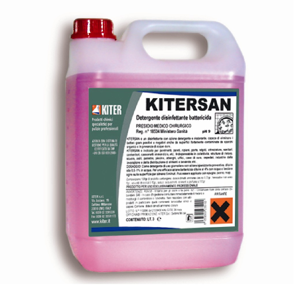 KITERSAN LT 5 - DETERGENTE IGIENIZZANTE AMBIENTALE PER USO PROFESSIONALE - HACCP